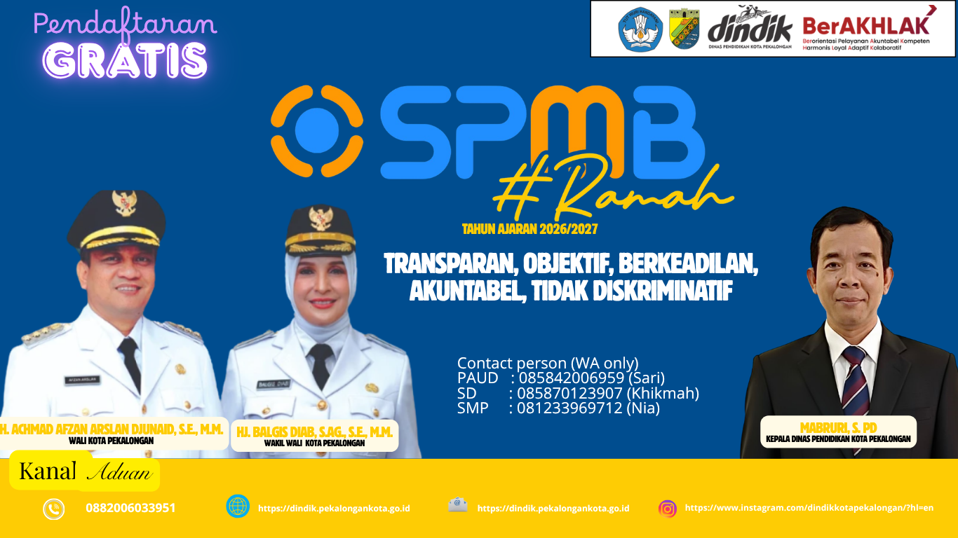 Banner Informasi SPMB Kota Pekalongan 2026/2027